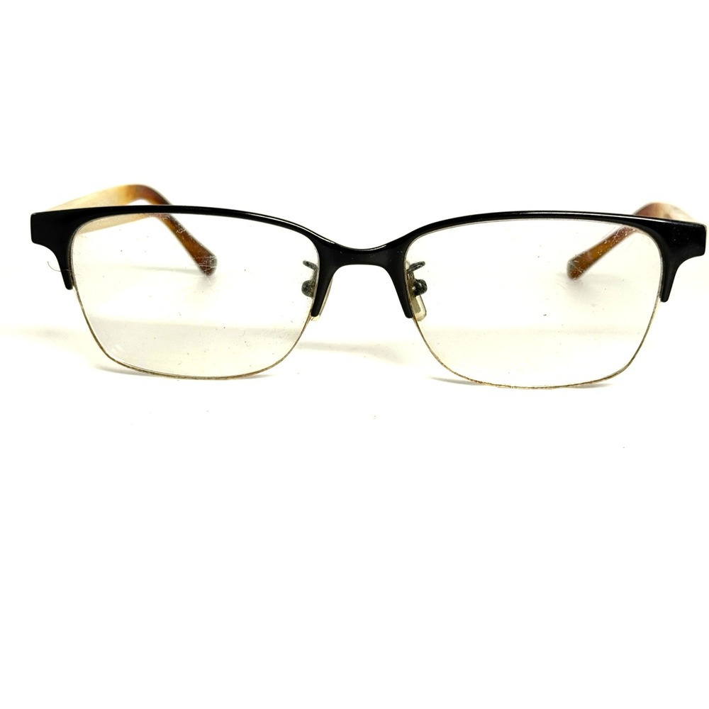 Coach HC 5047 Evie Eyeglasses‎ Satin Black Ivory Horn 9160 52-17-135 Frames